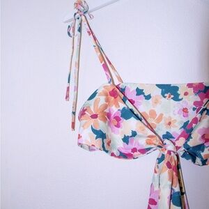 Floral Tie Crop | Size S